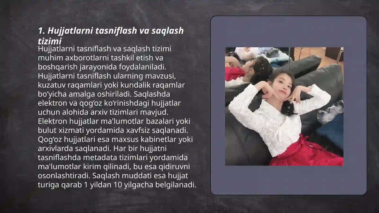 Hujjatlarni tasniflash va saqlash tizimi 3