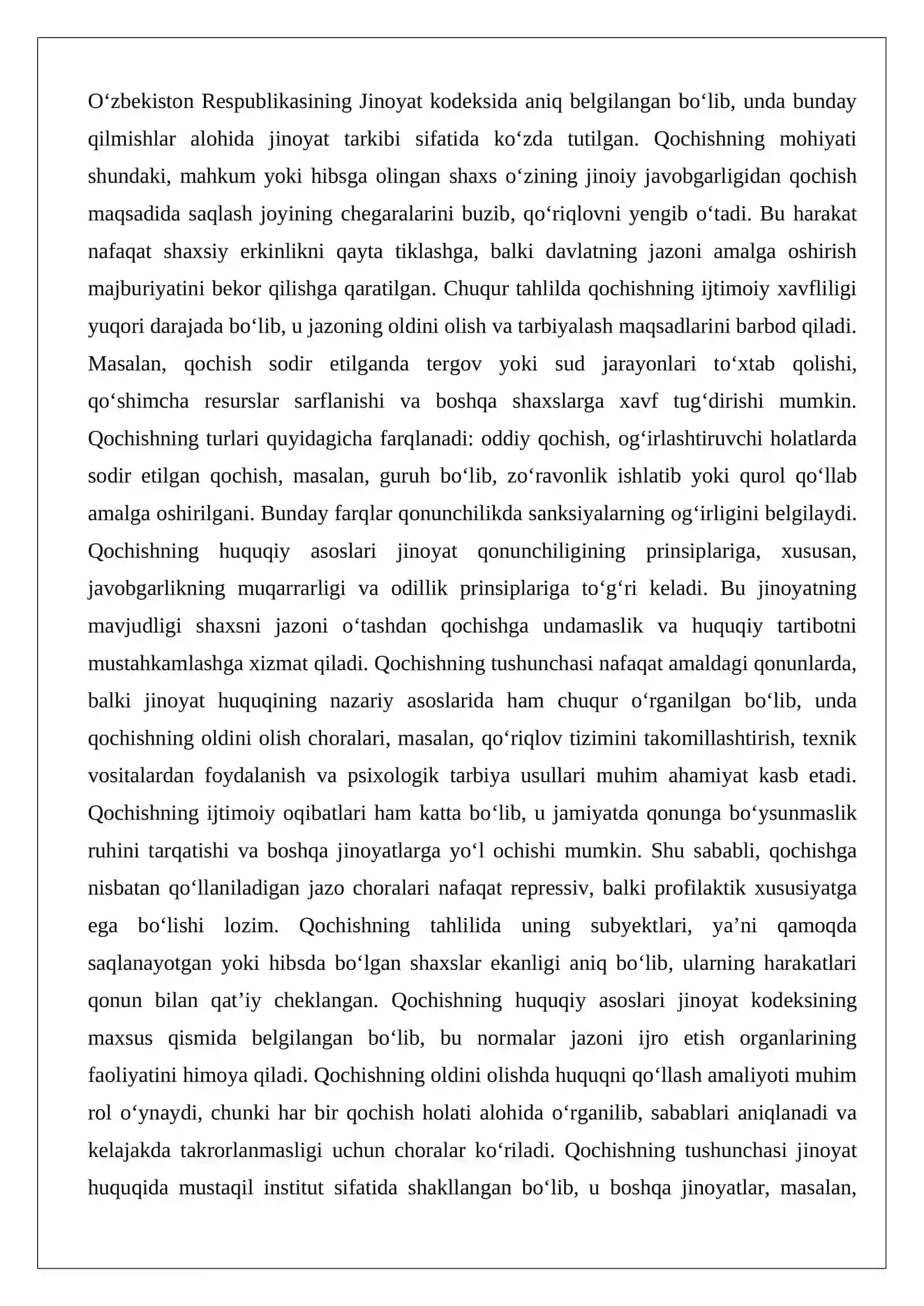 Qochish va jinoiy javobgarlikdan yashirinish jinoyatlari huquqiy tahlili 3