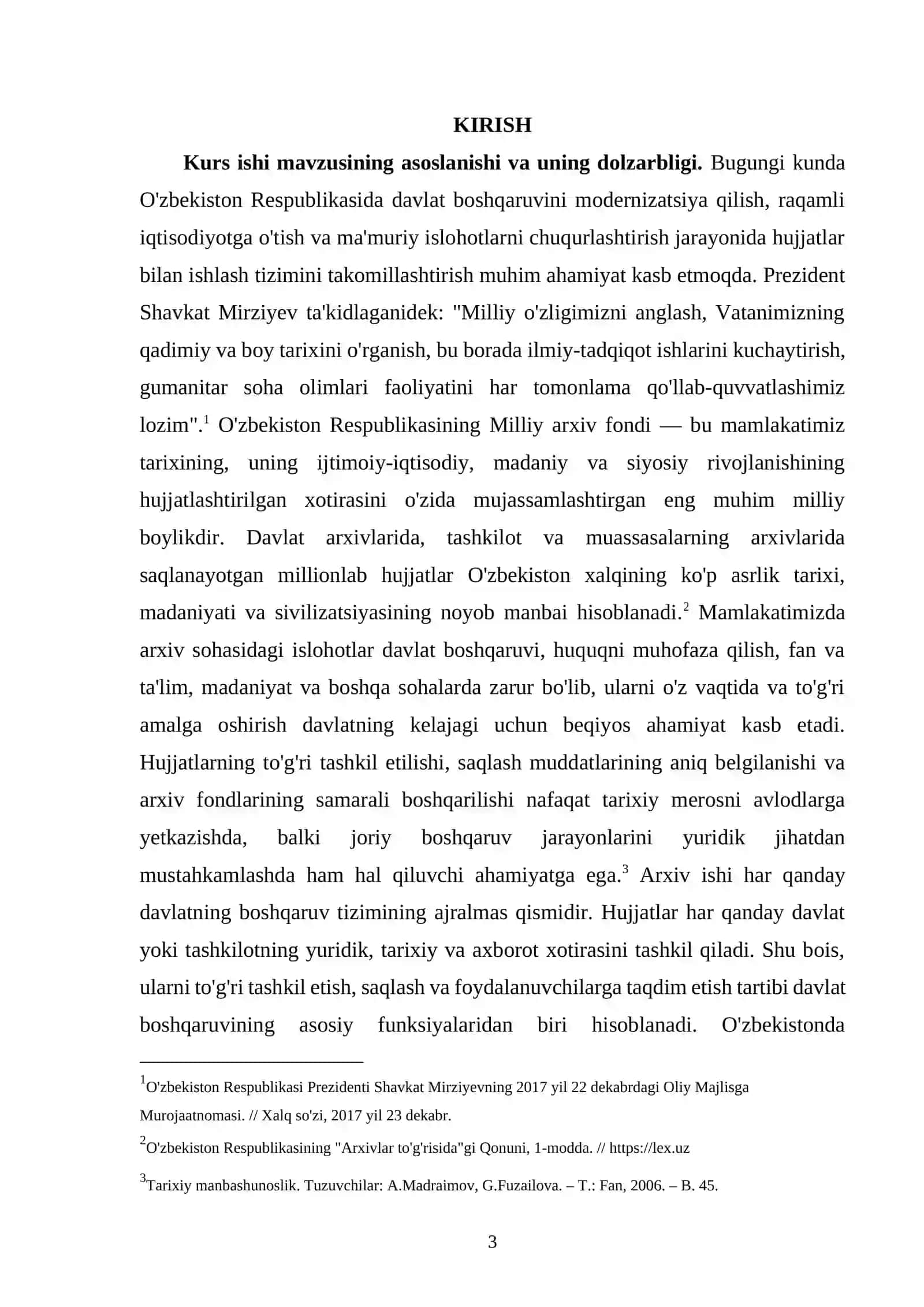 Milliy Arxiv Fondini Tashkil Qilish va Ish Yuritish Tartibi Kursi 3