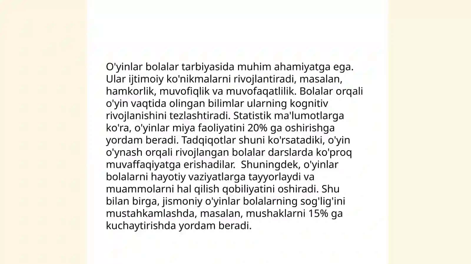 O'yinlar - ijtimoiy faoliyat sifatida 3