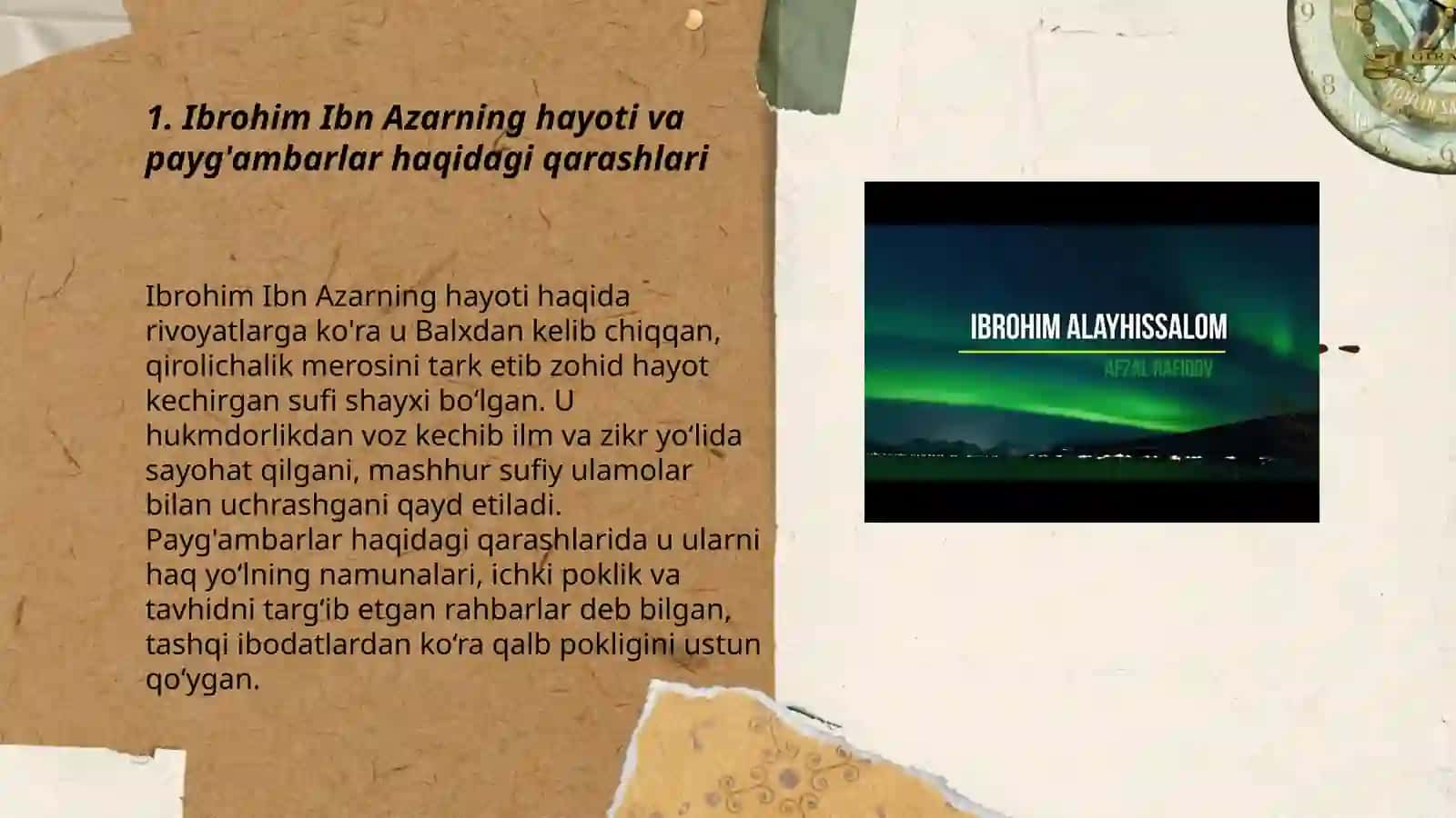 Paygambarlar va Ibrohim Ibn Azar Qodirova Ōğiloy 3