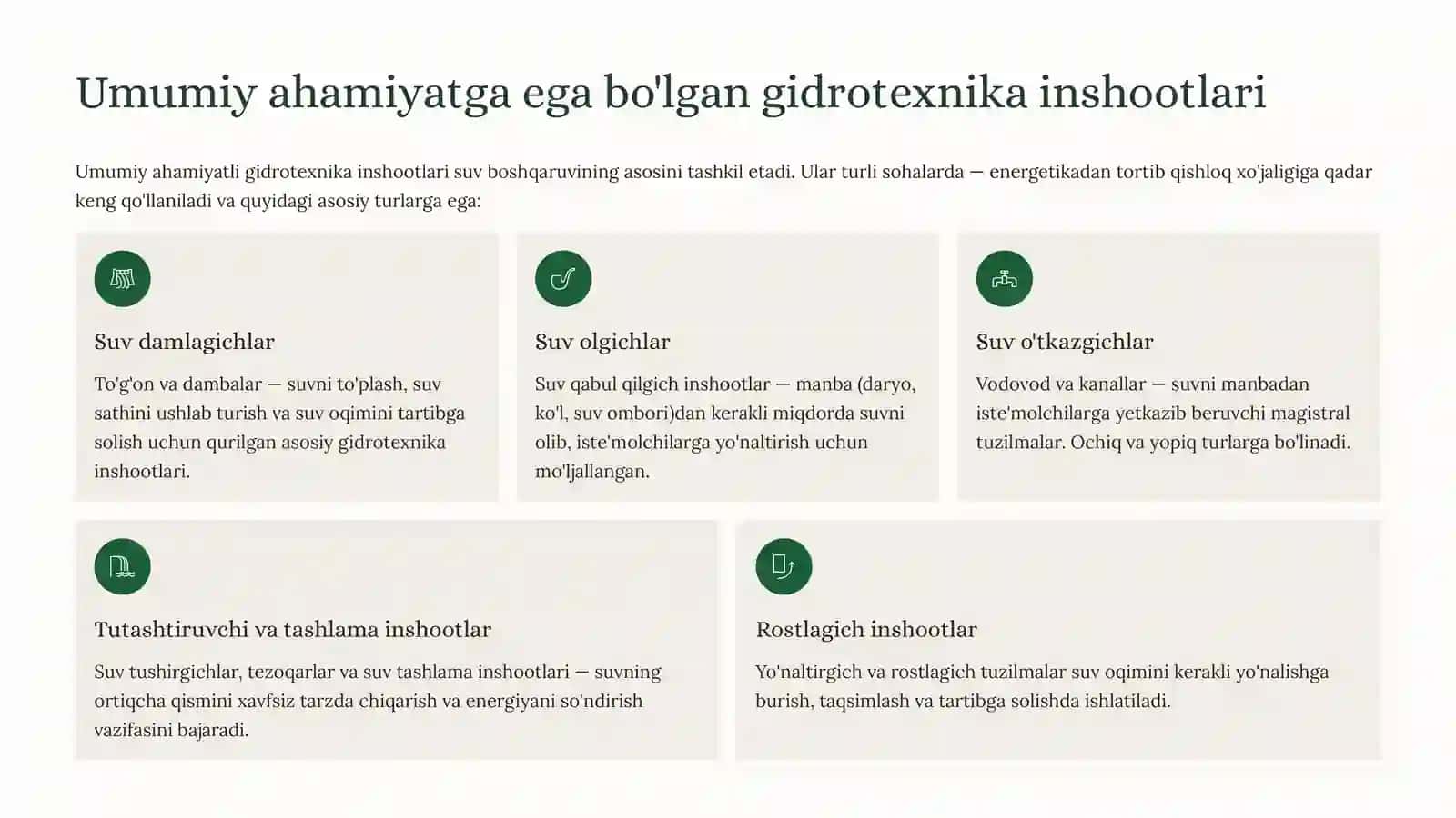 Gidrotexnika inshootlari Mexanik Jihozlarining Maxsusturlari 3