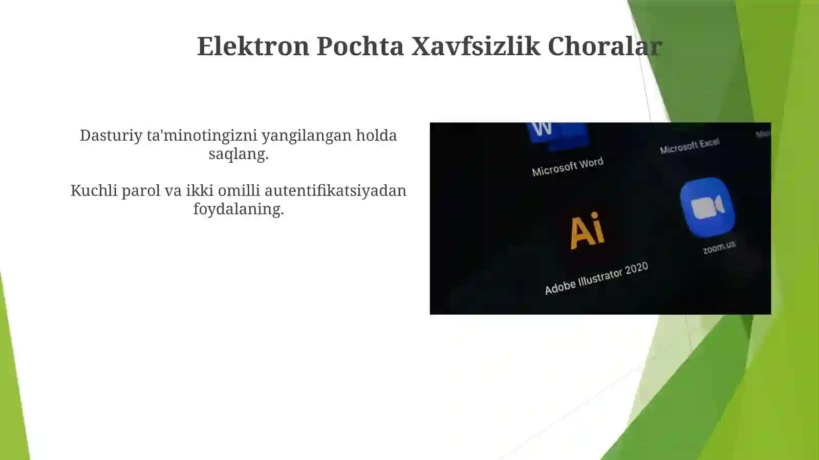 Elektron Pochta Xavfsizlik Choralar 3