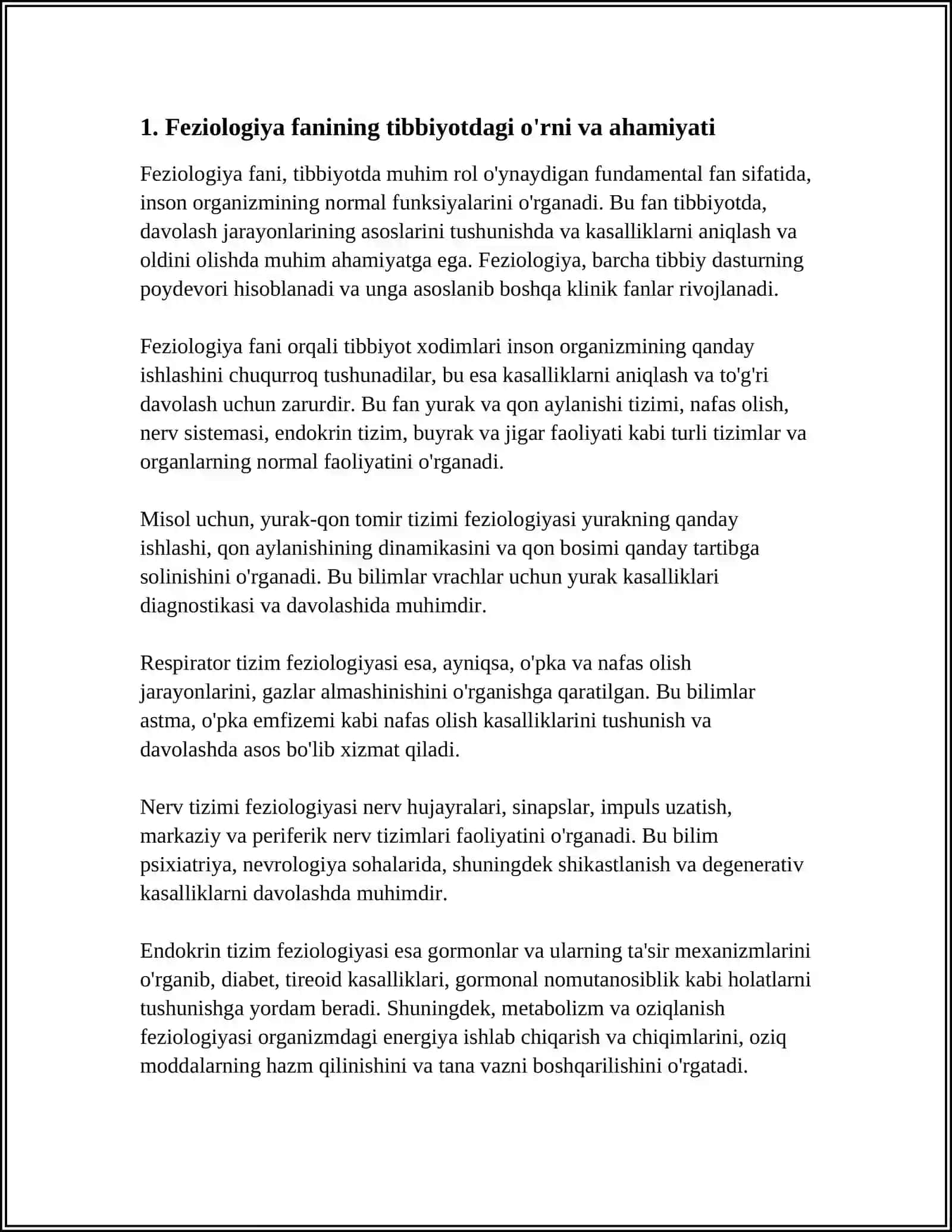 FEZIOLOGIYA FANI- MEDISINADA FUNDAMINTAL FAN SIFATIDA 3