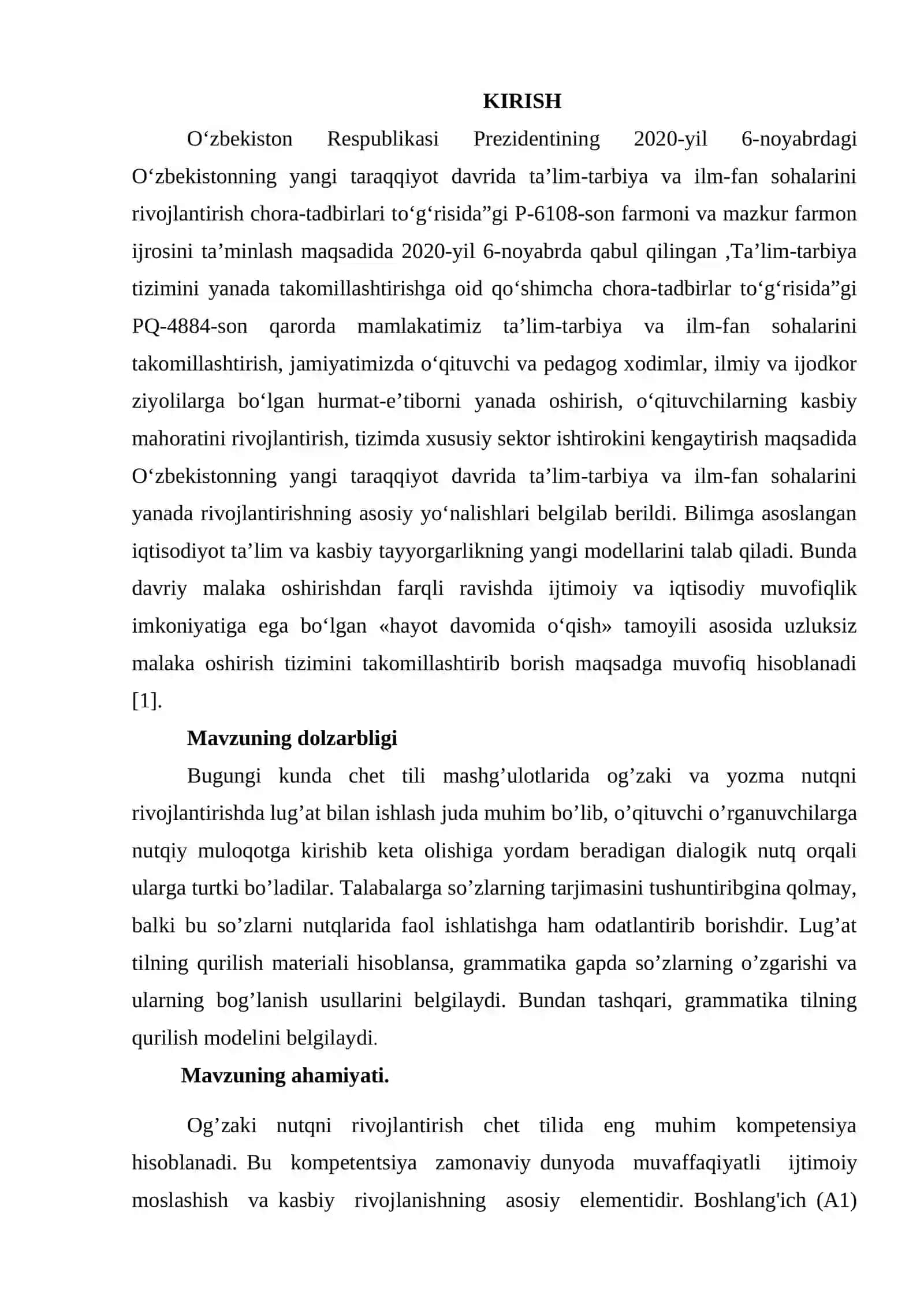 UMUMTA’LIM MAKTABI O’QUVCHILARINING OG’ZAKI NUTQINI RIVOJLANTIRISHDA TA’LIM TEXNOLOGIYALARINING AHAMIYATI 3