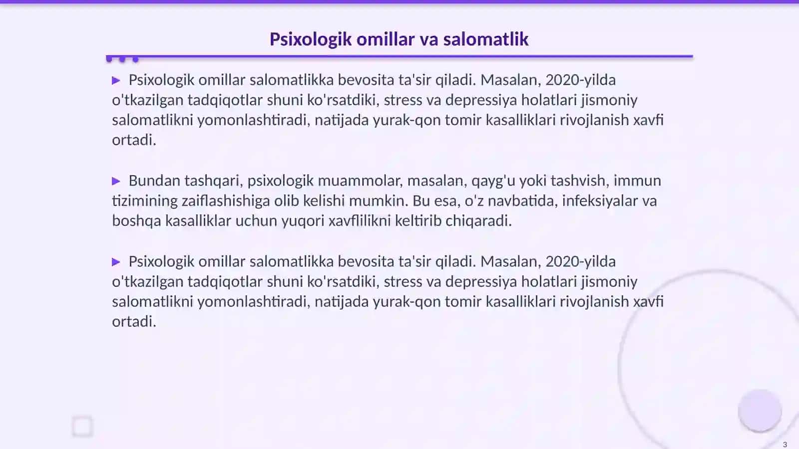Salomatlikni ta'minlovchi zarur psixologik-pedagogik omillar 3
