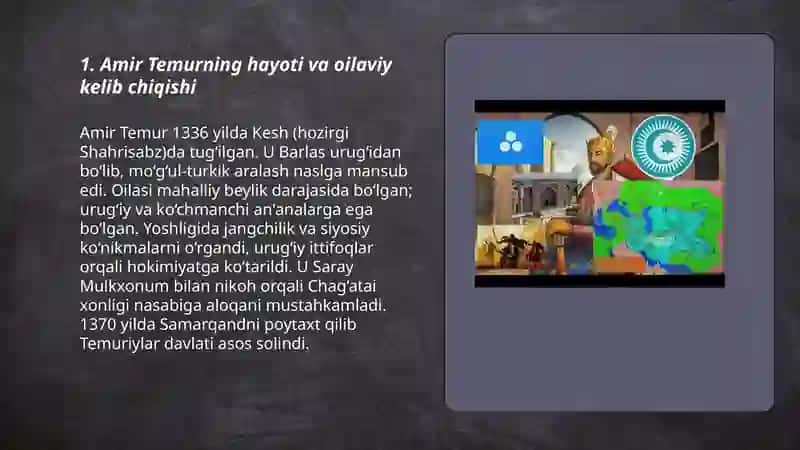Amir Temur - Buyuk davlat arbobi 3