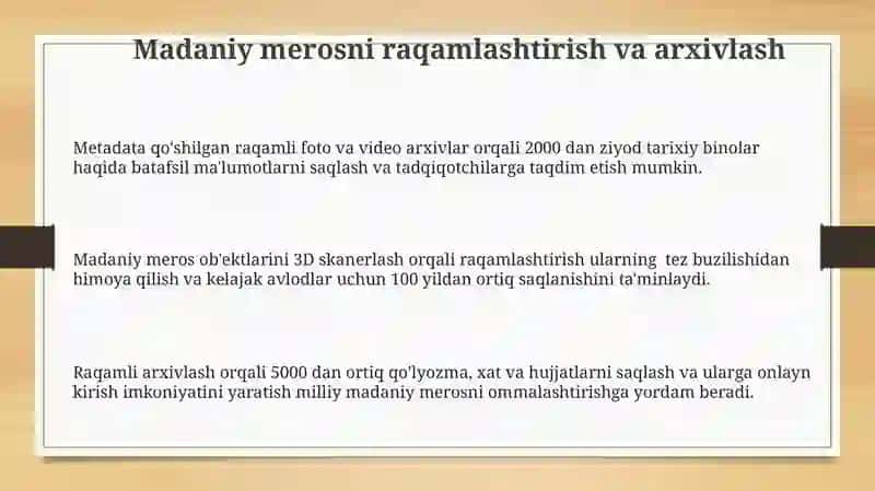 Madaniy merosni saqlashda xorij tajribasi 3