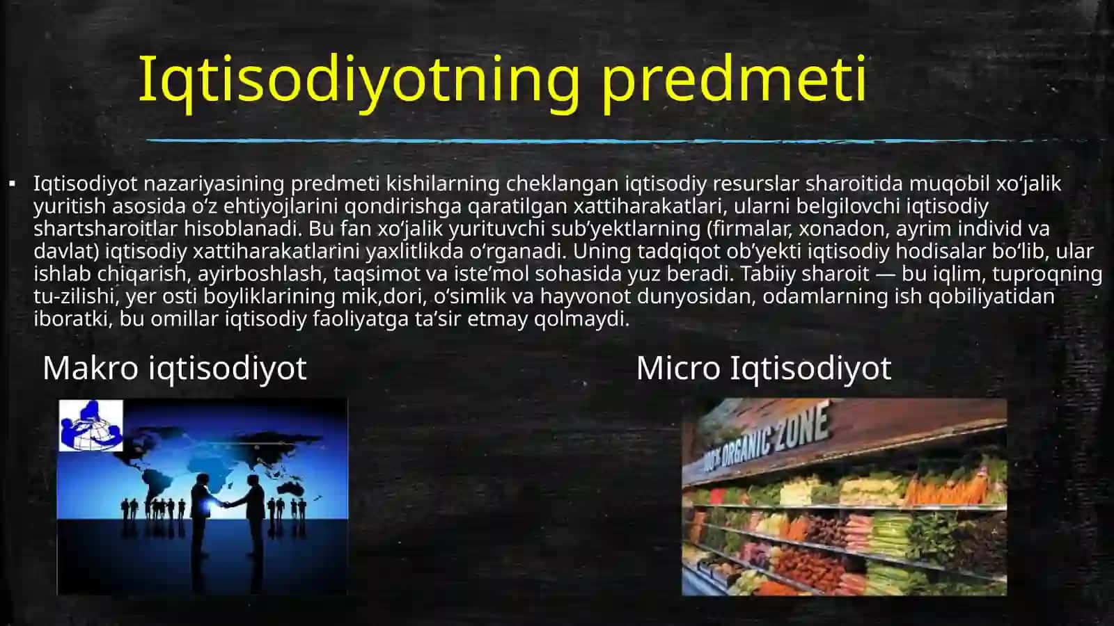 Fan: iqtisodiyot nazariyasi 3