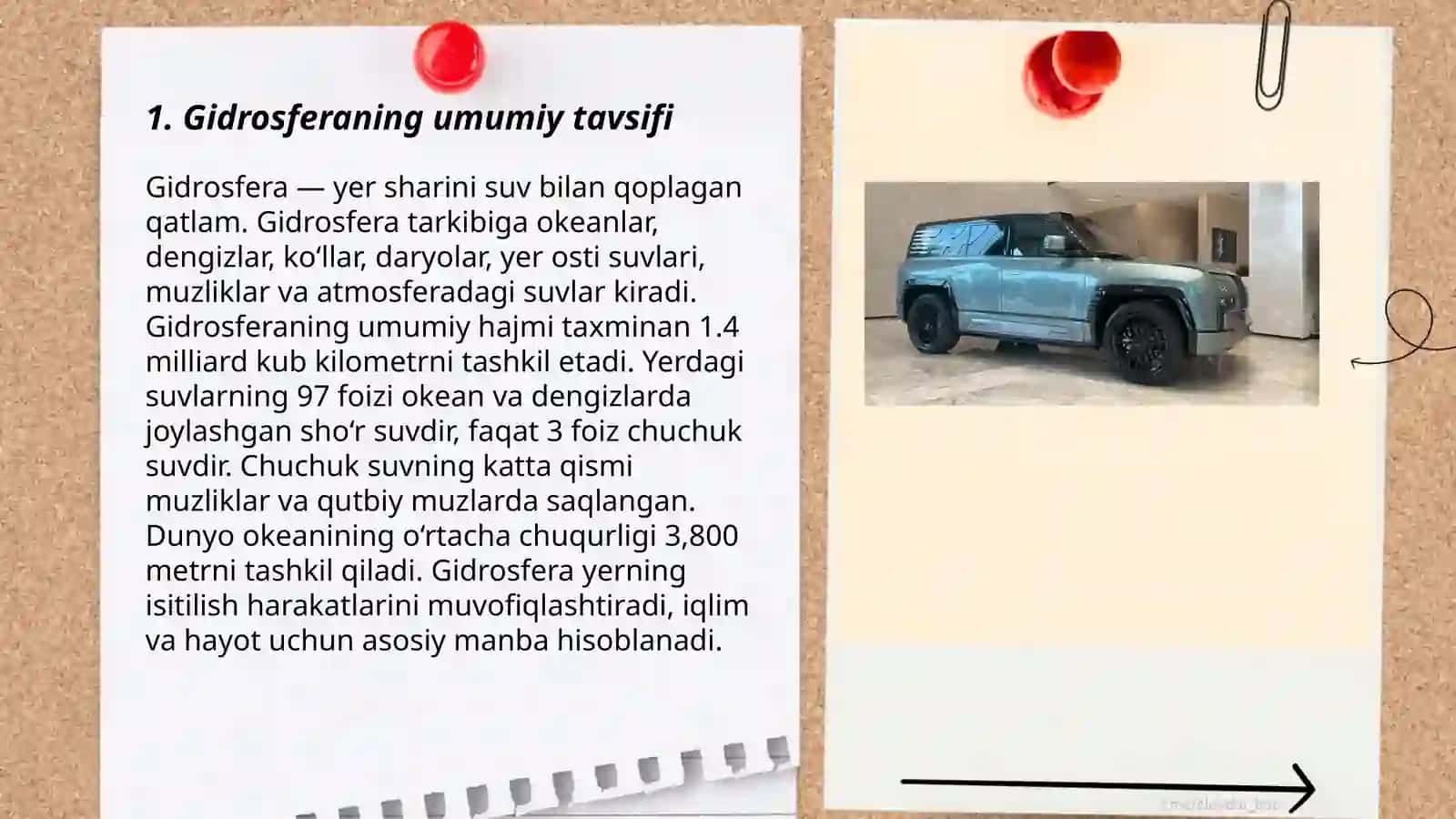 Gidrosferada suv zaxirasi 3