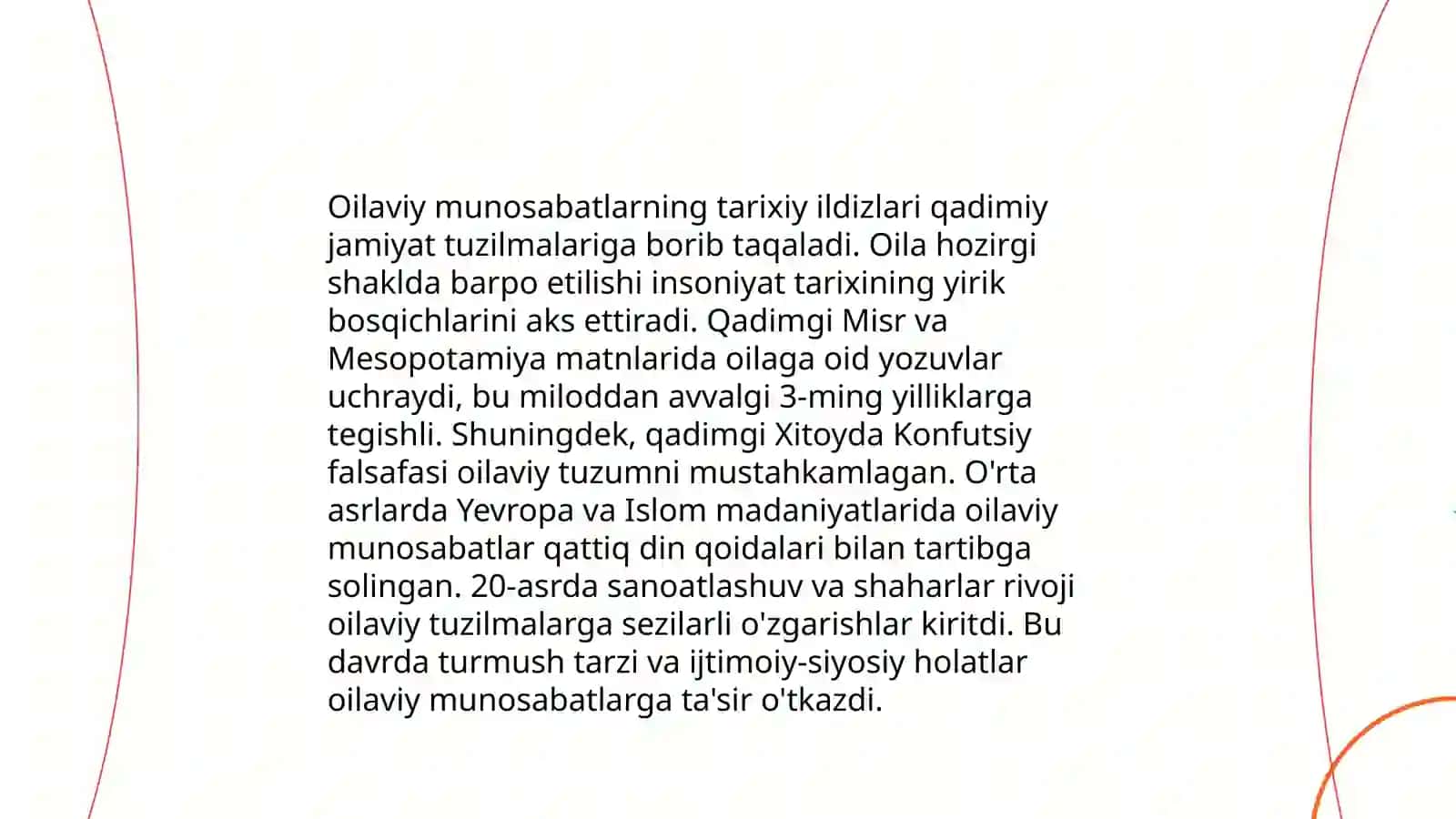 Oilaviy munosabatlarning ildizlari va attraksiya 3