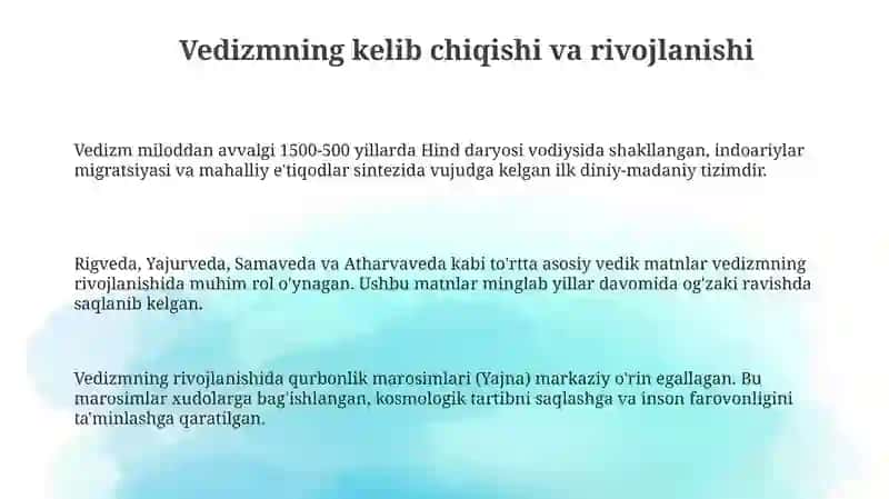 Vedizmda axloqiy qarashlar 3