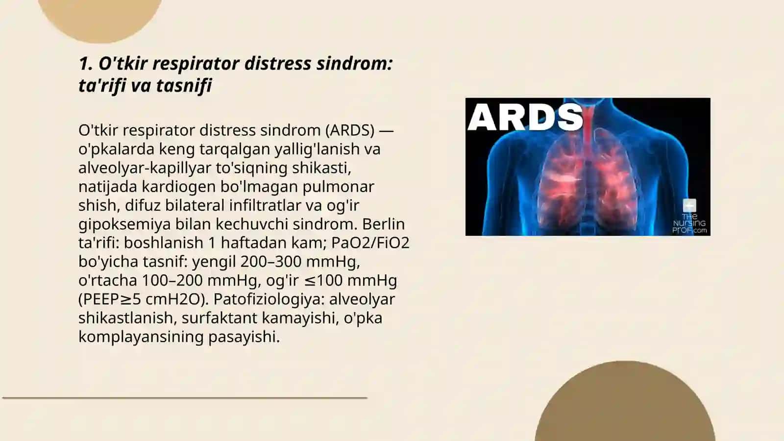 O'tkir respirator distress sindrom 3