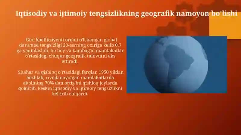 Dunyo bóylab iqtisodiy va ijtimoiy geografiyaning XX asrda rivojlanish xususiyatlari 3