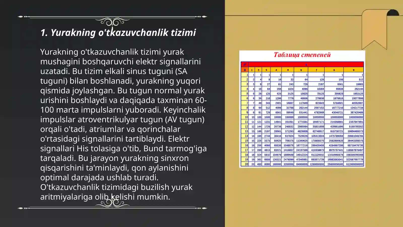 Elektro kardio gramma yurakni o'tkazuvchanlik sistemasi 3