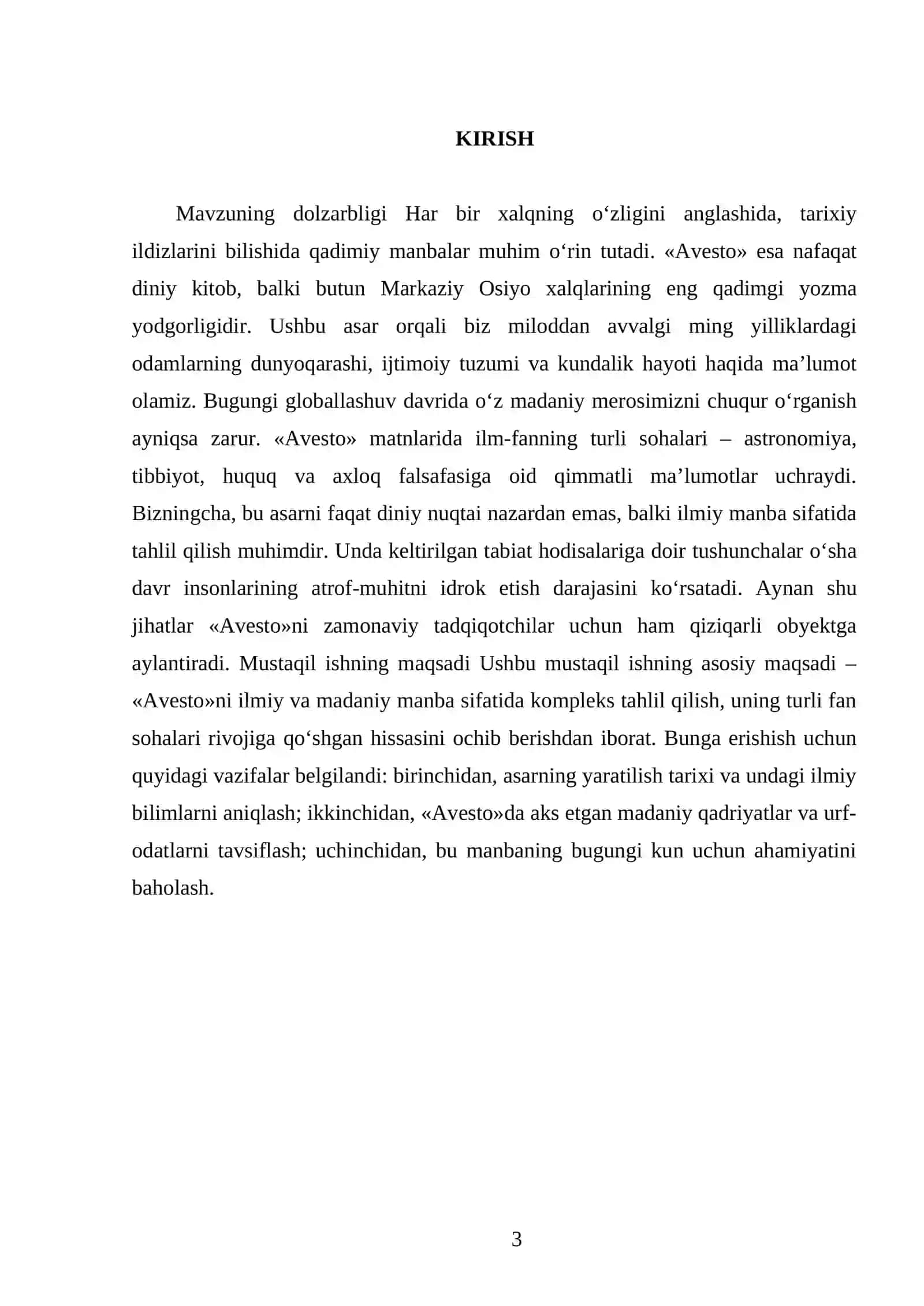 «Avesto» ilmiy, madaniy manba sifatida 3
