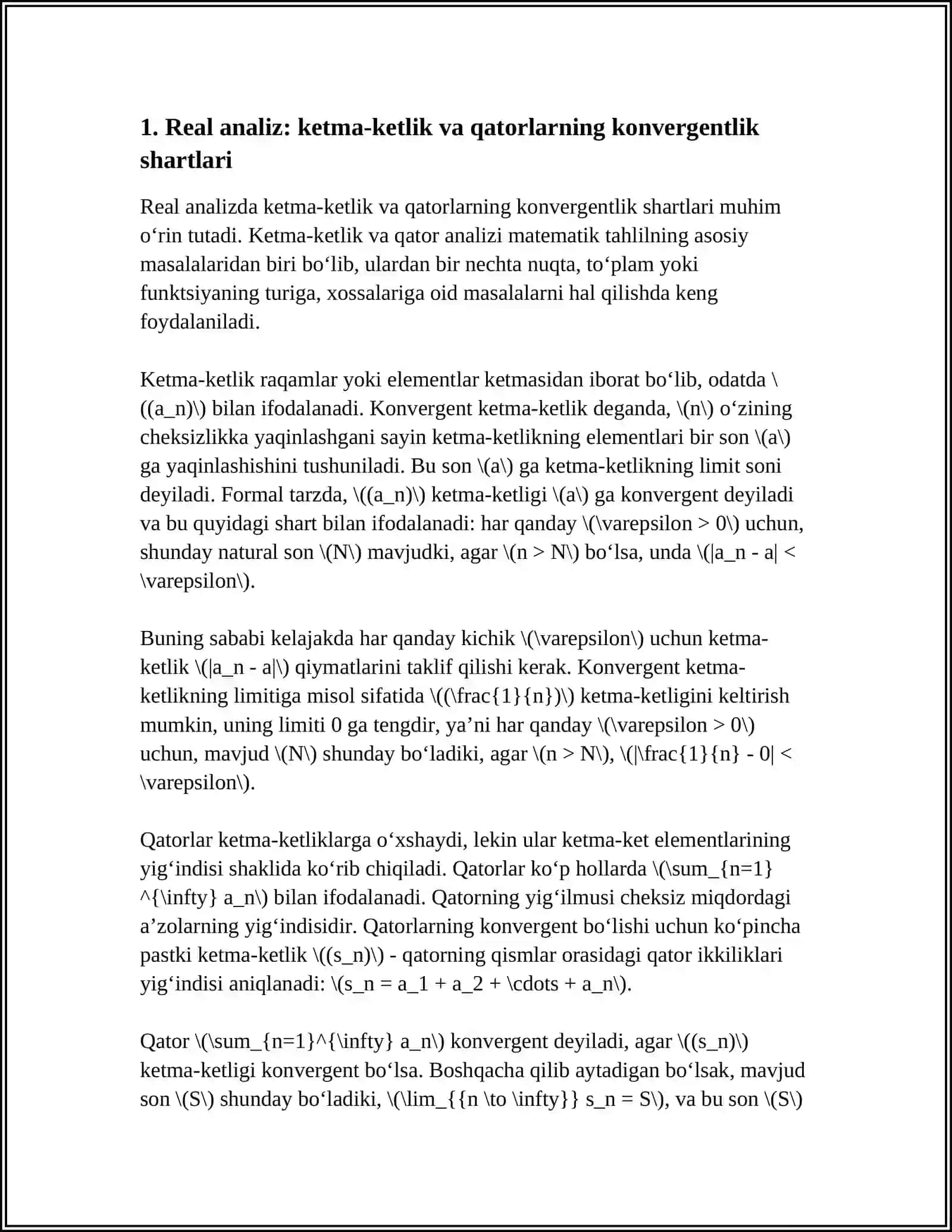 OLIY MATEMATIKADAN MUSTAQIL ISH 3