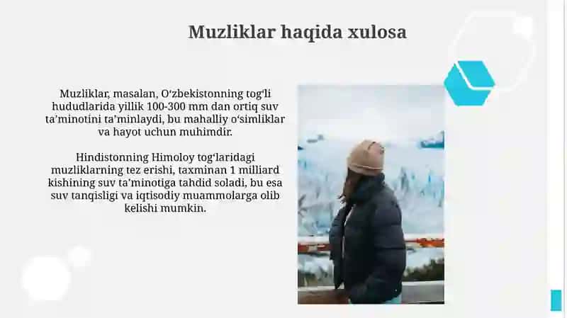 Muzliklarning gidrologik ahamiyati 3