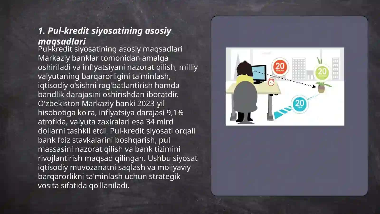 Pul-kredit siyosatining asosiy maqsadlari 3