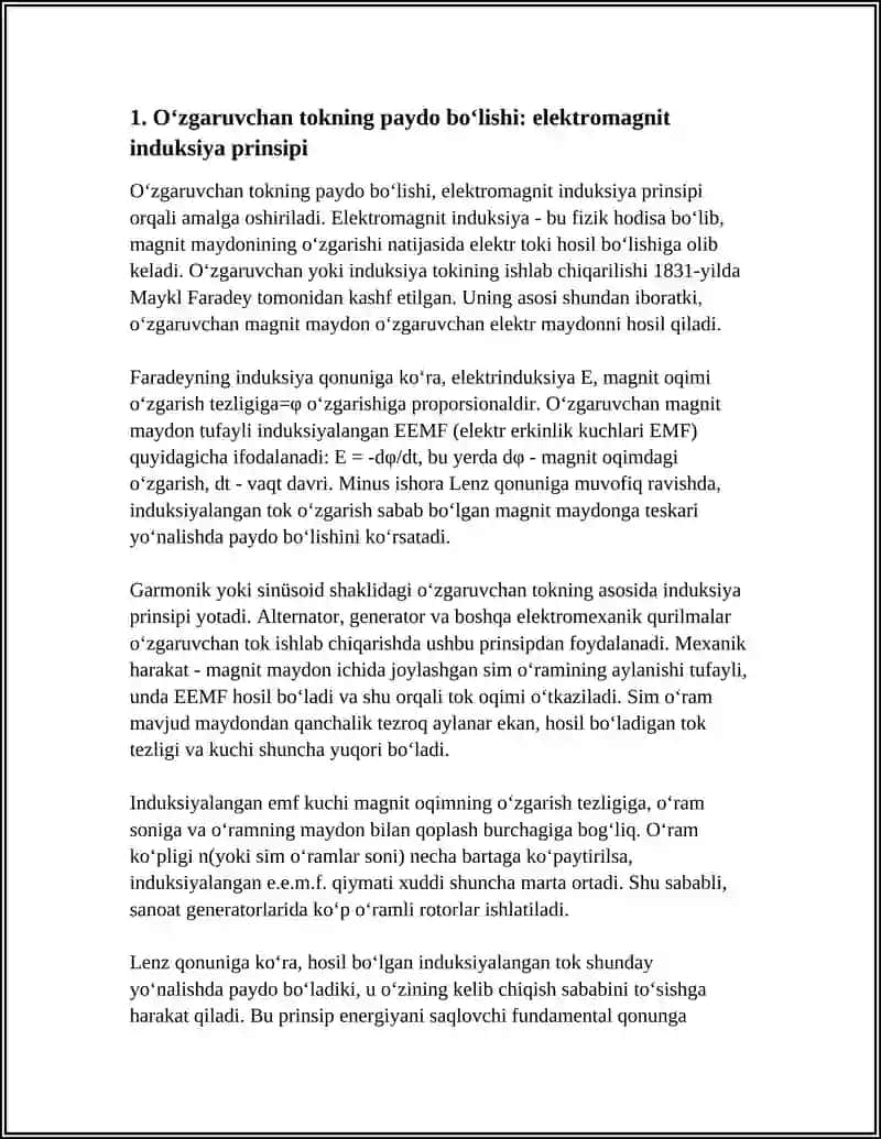 O‘ZGARUVCHAN TOKNING HOSIL BO‘LISHI VAXUSUSIYATLARI 3