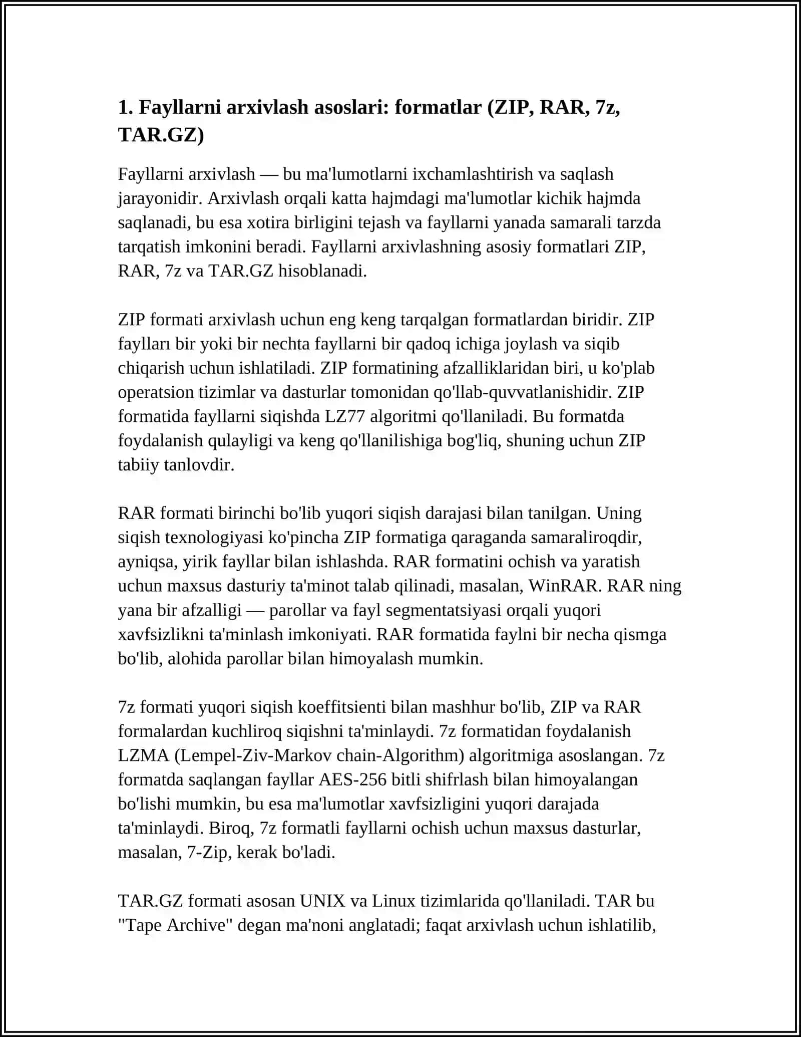 Fayllarni arxivlash va viruslardan himoya 3