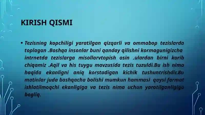 Tezis yozish va uni Rasmiylashtrish 3