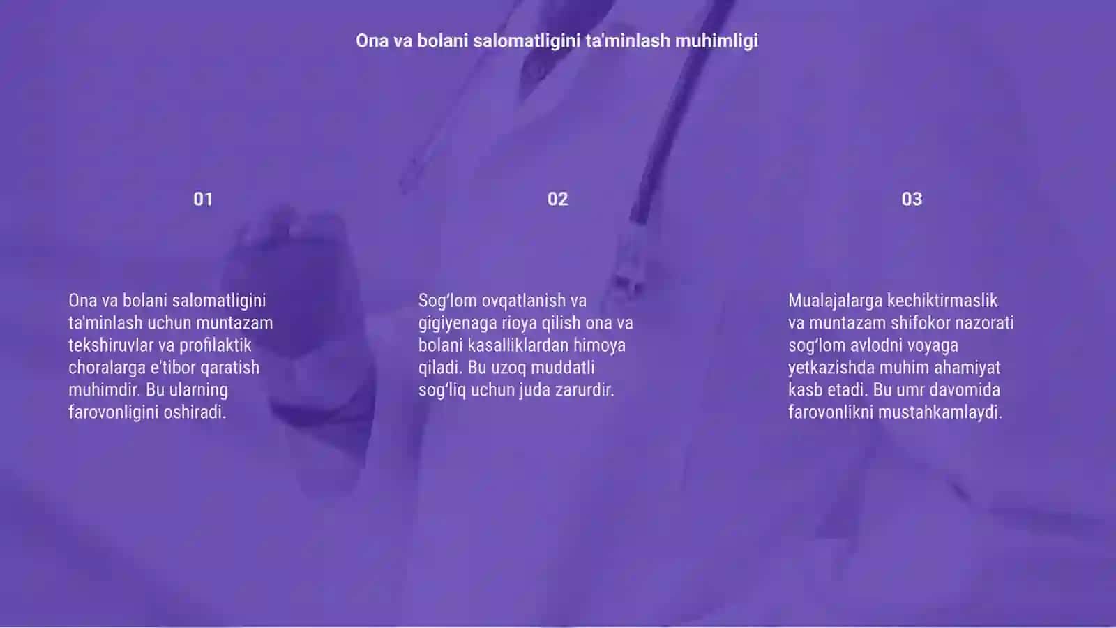 Ona va bolani salomatligiga qarashga doir tadbirlar 3