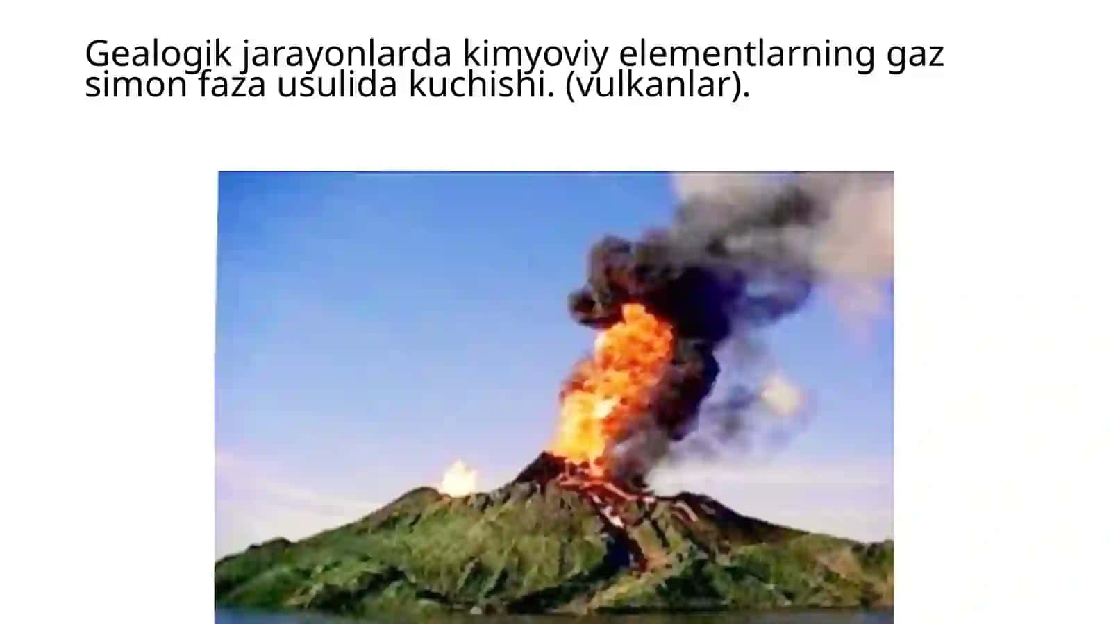 Geologik jarayonlarda kimyoviy elemantlar ko‘chishining asosiy omillari. 3