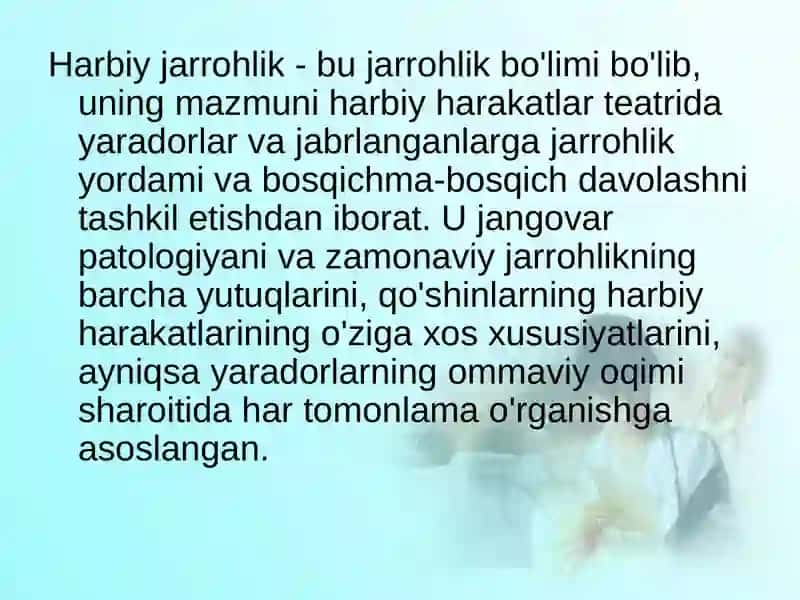 Zamonaviy o'q-dorilarning halokatli ta'sirining xususiyatlari 3