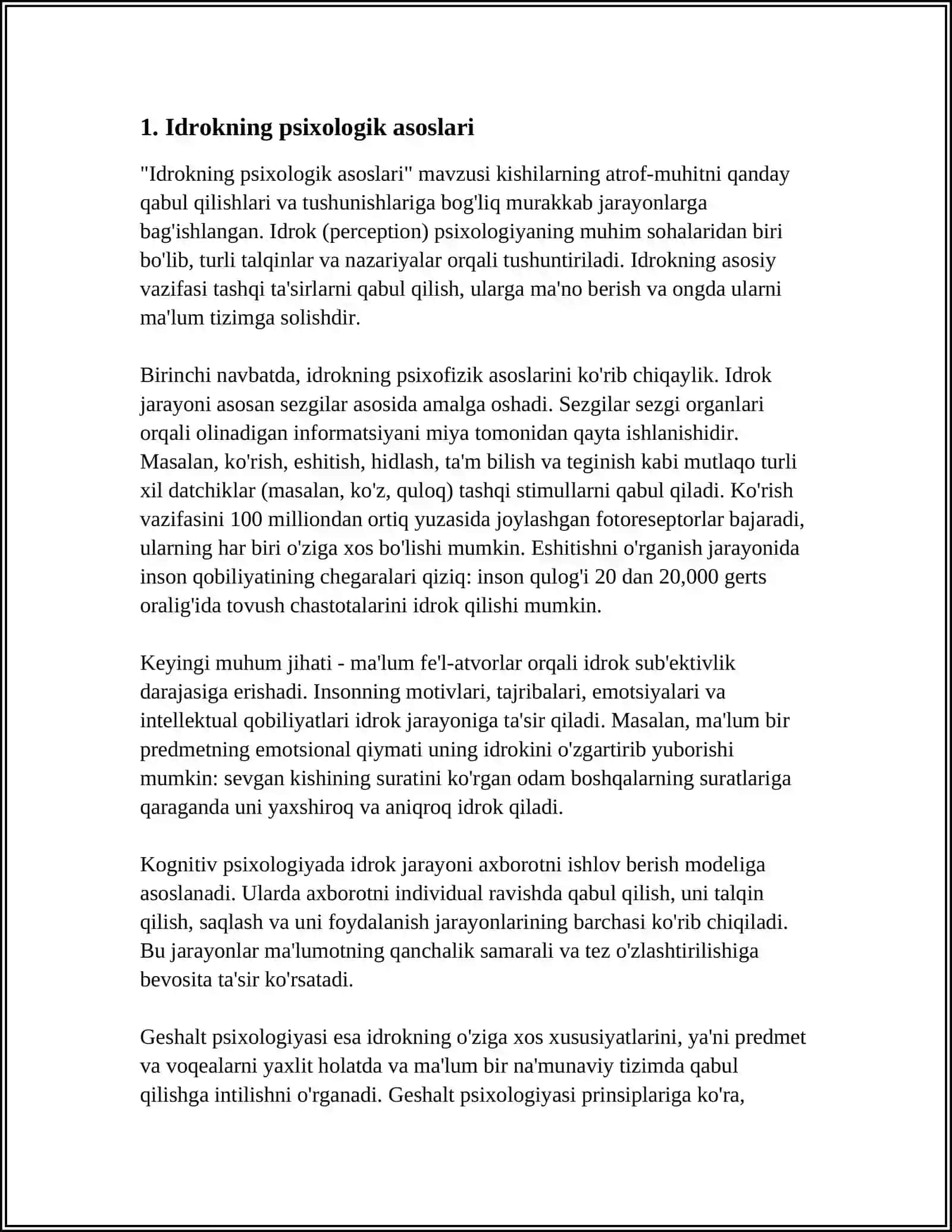 IDROK HAQIDA TUSHUNCHA PERSEPTIV OBRAZNING SHAKILLANISHI 3
