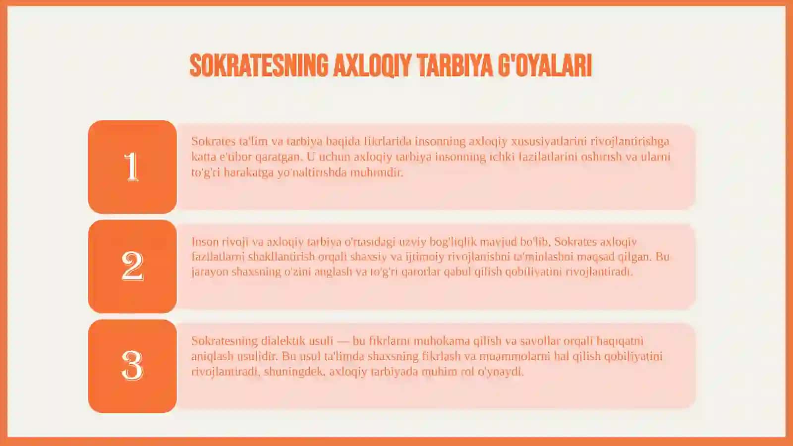 Qadimgi Yunon faylasuflarining ta'lim-tarbiyato'g'risidagi fikrlari 3