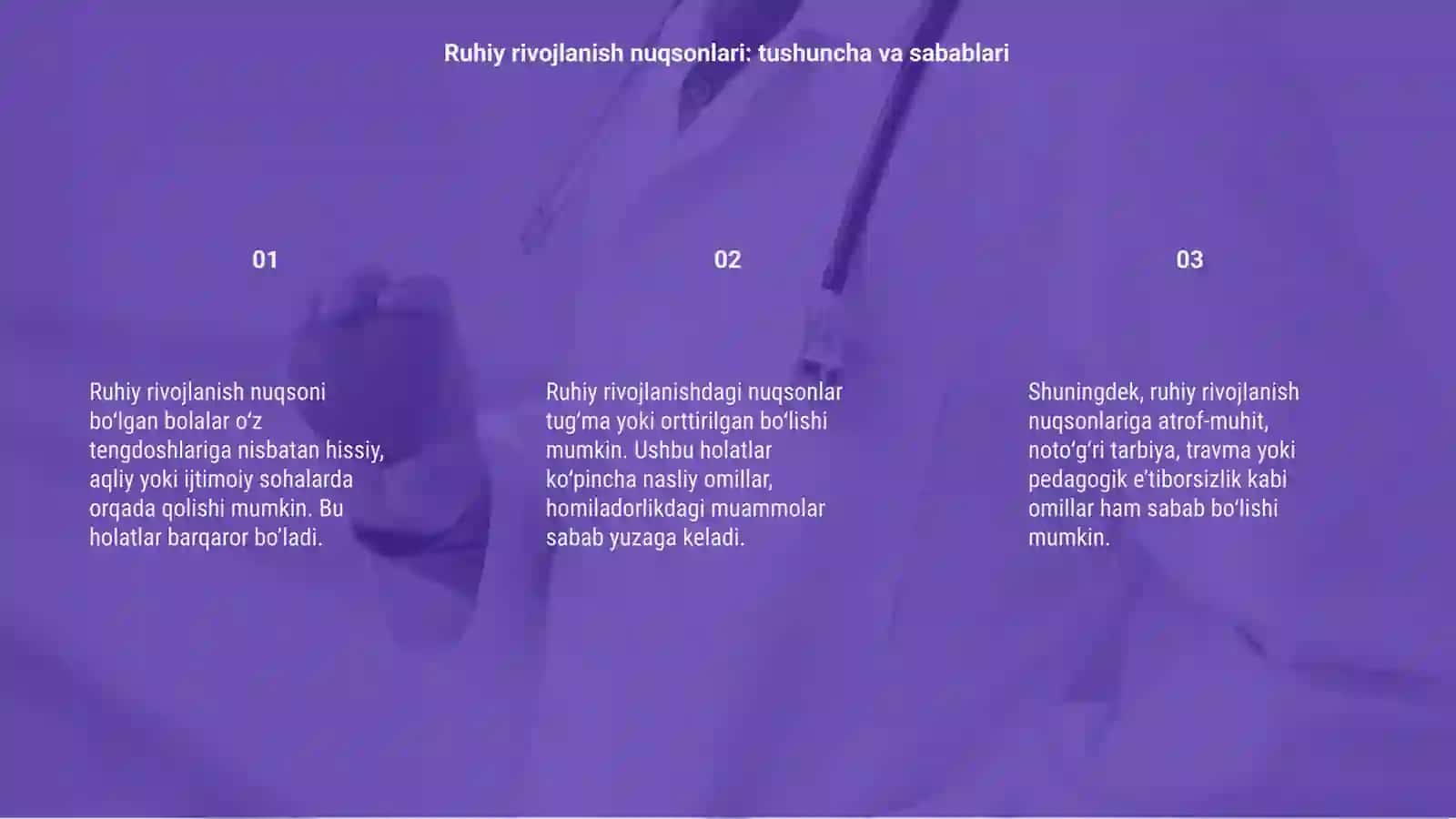 Ruhiy rivojlanishida nuqsoni bo‘lgan bolalar 3
