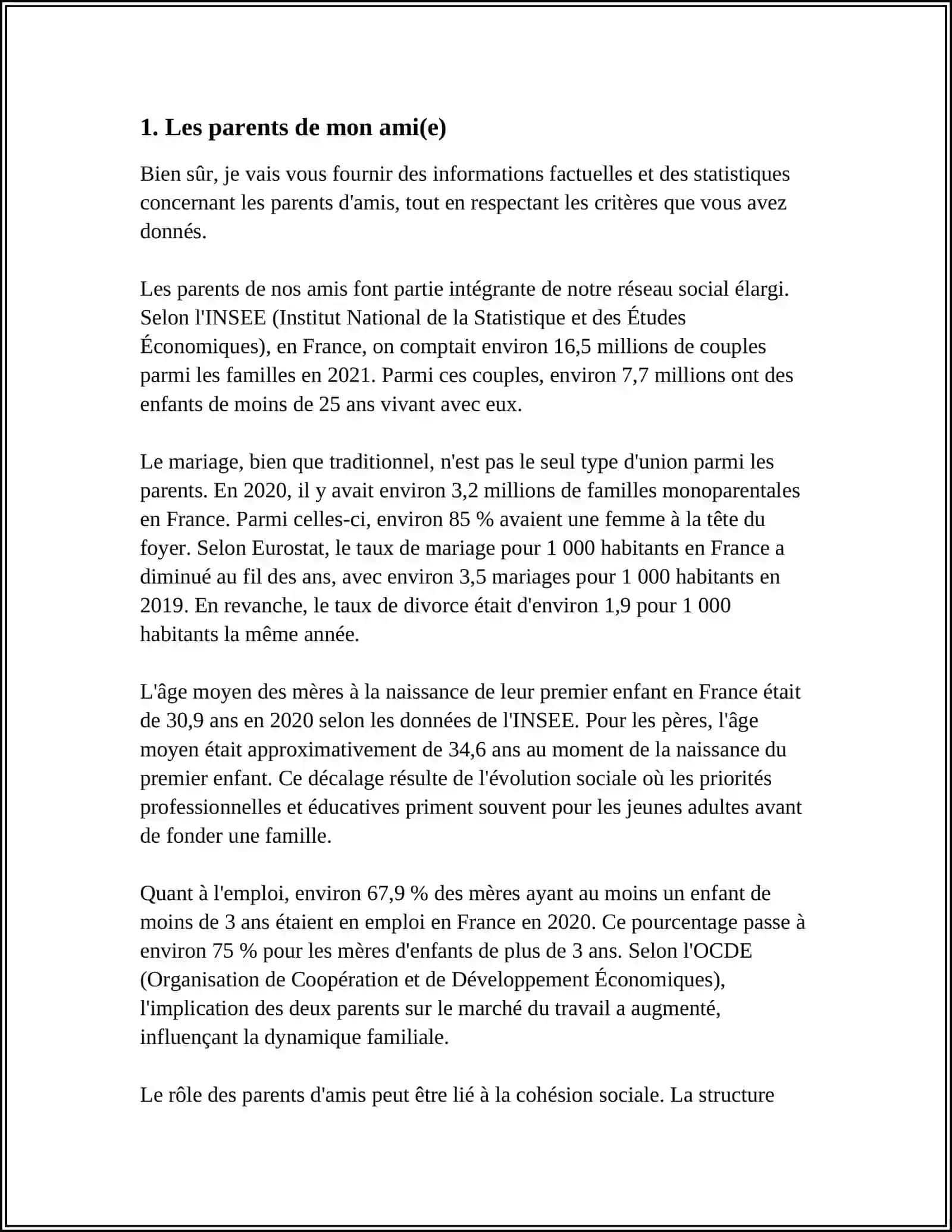 LA FAMILLIE DE MON AMI(E) 3