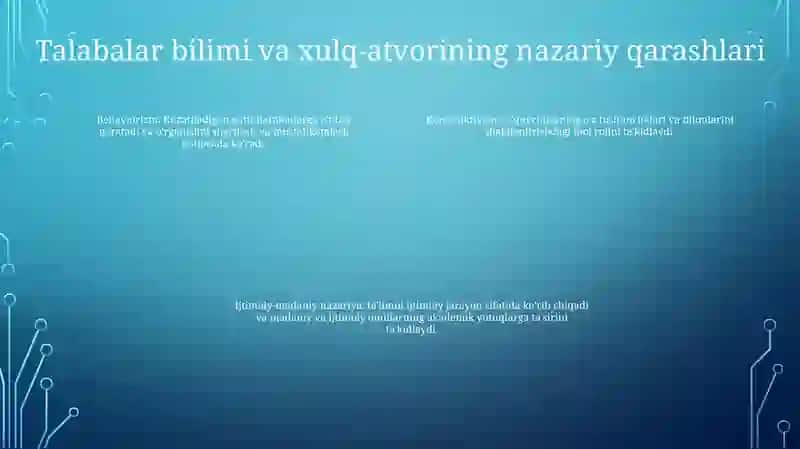 "Tarbiyasi Qiyin" OʻQuvchilar Bilan Ishlashning Psixalagik Asoslari 3