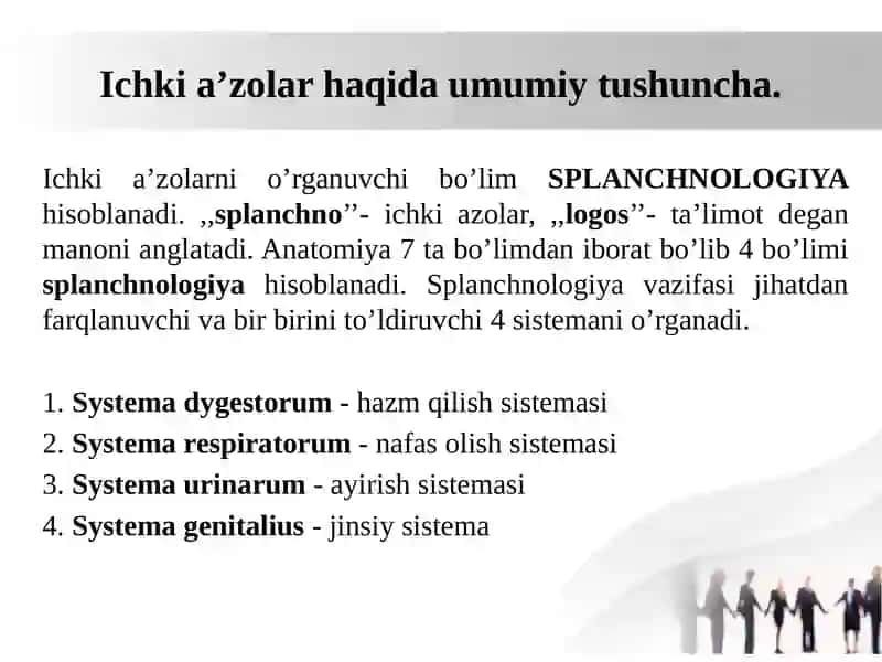 Mavzu: Ichki a’zolar to’g’risida umumiy tushuncha. Hazm a’zolarining taraqqiyoti. Hazm a’zolarining tuzilishining umumiy xususiyatlari. Оg’iz bo’shlig’ining аnаtоmiyasi. Tаnglаy. So’lаk bеzlаri. Hаlqum. Qizilo’ngаch. Mе’dа. Ingichkа vа yo’g’оn ichаk. 3