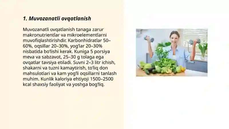 Muvozanatli ovqatlanish 3
