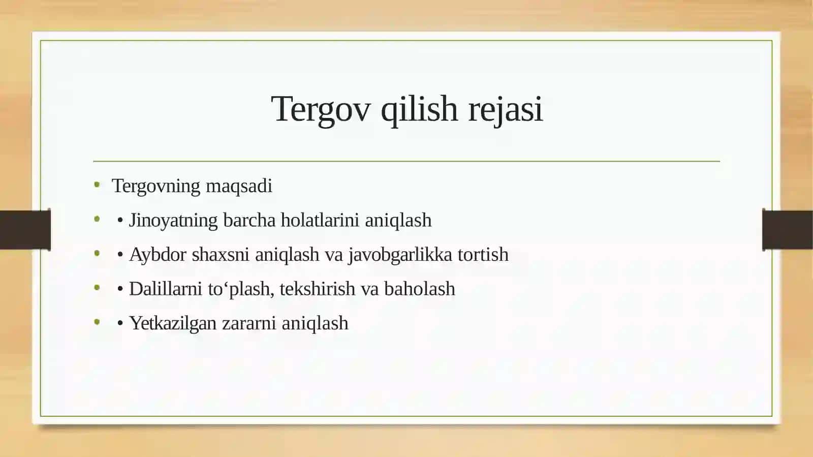 Tan jaraohati yetkazish bilan bog’liq jinoyatlarni tergov qilish 3