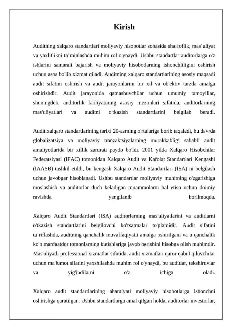 Auditning xalqaro standartlarini maqsadi va umumiy tamoyillari 3
