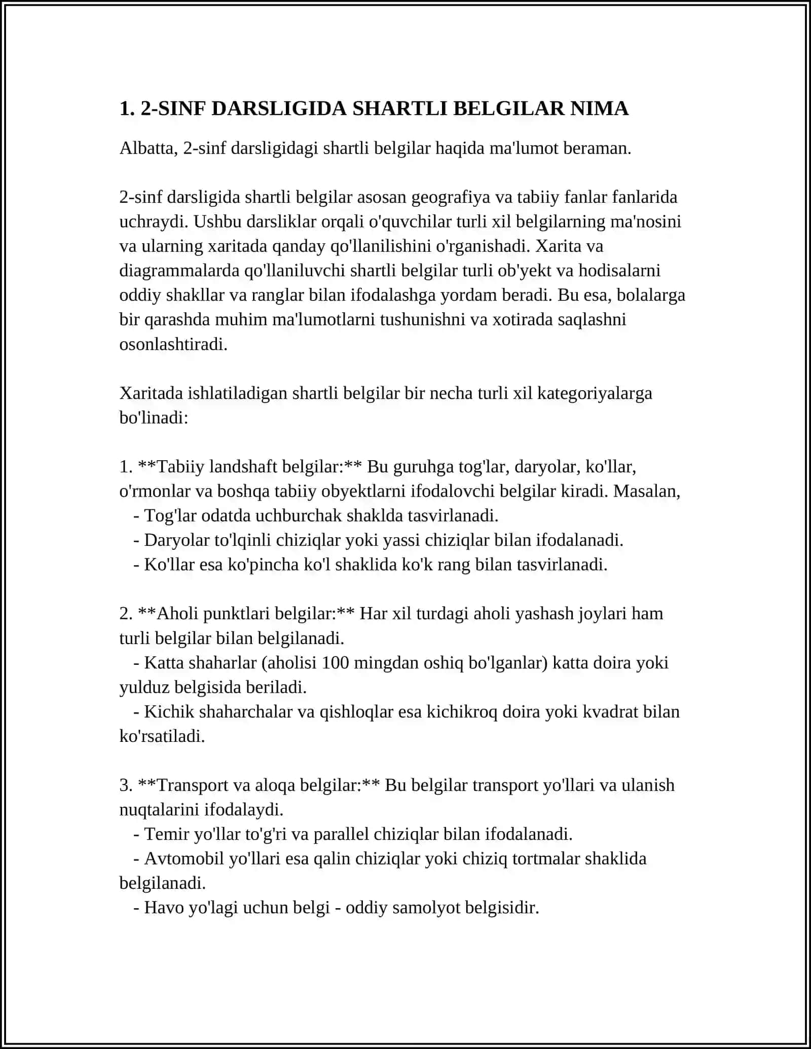 2-SINF DARSLIGIDA NECHTA SHARTLI BELGILAR BO 3