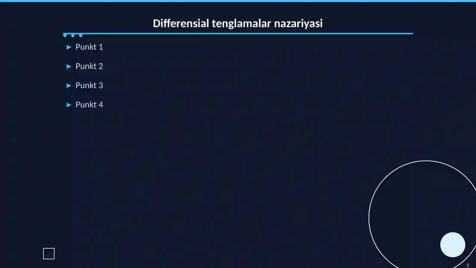 Differensial tenglamalar nazariyasi 3