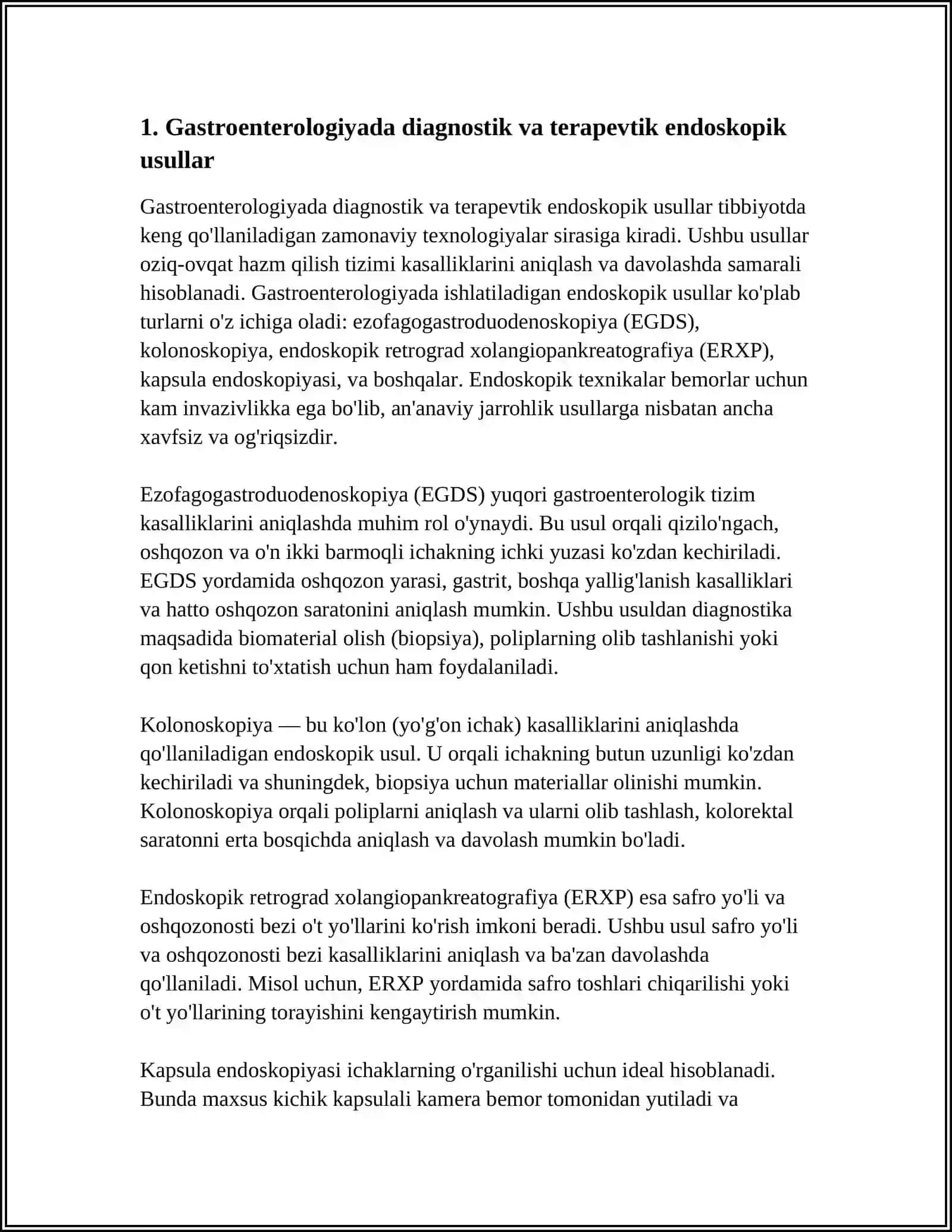 TIBBIYOTDA ENDOSKOPIK USULLARNING QOʻLLANILISHI 3