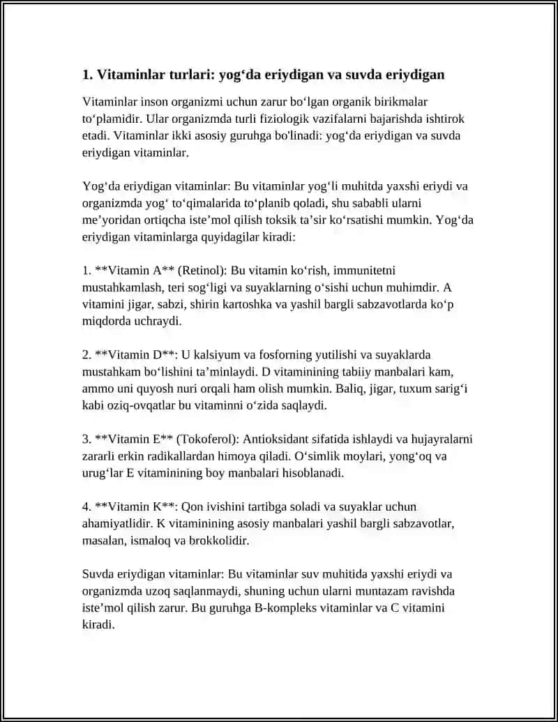 VITAMINLAR 3