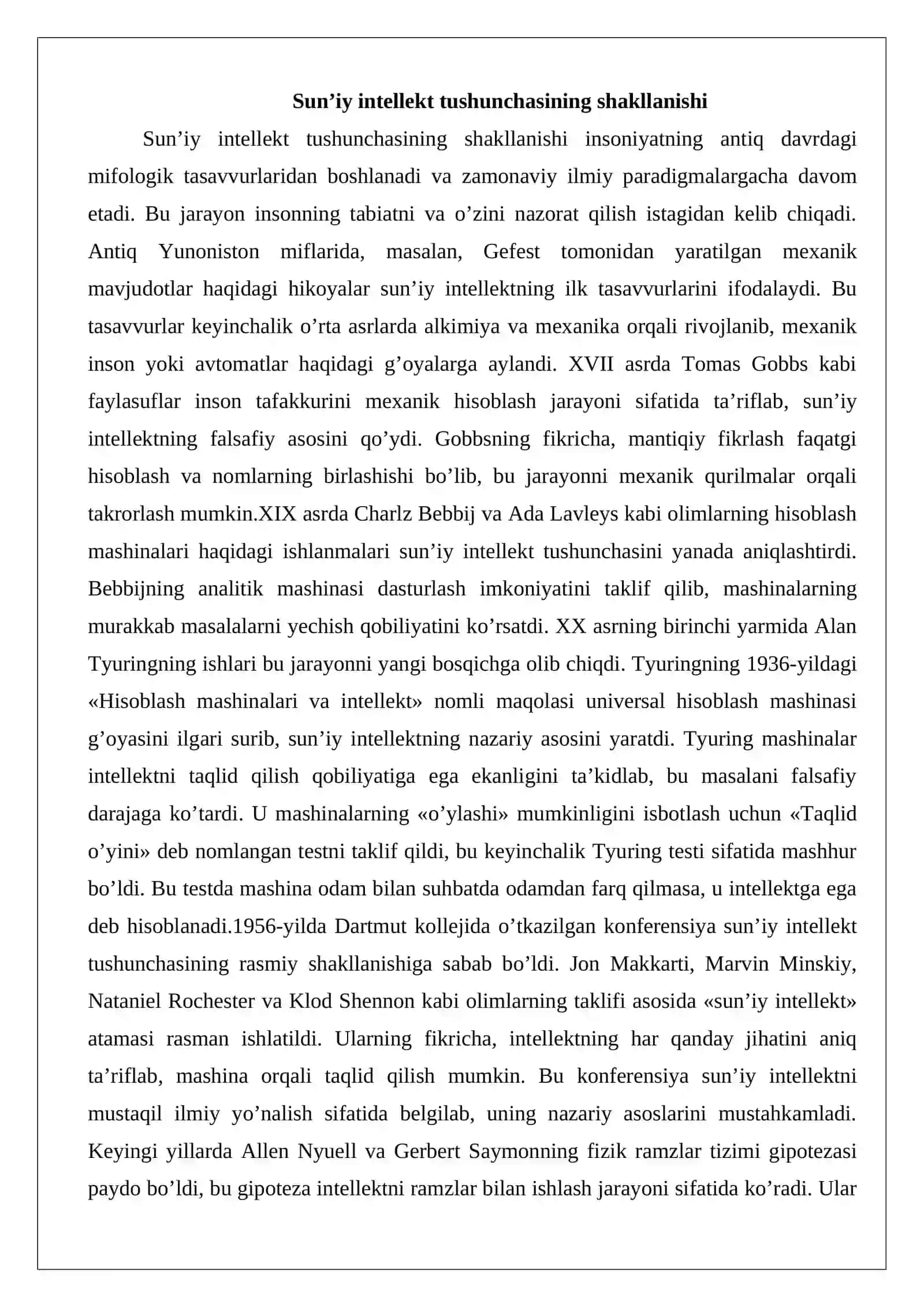 Sun’iy intellekt etikasi: imkoniyatlar va xavflar 3