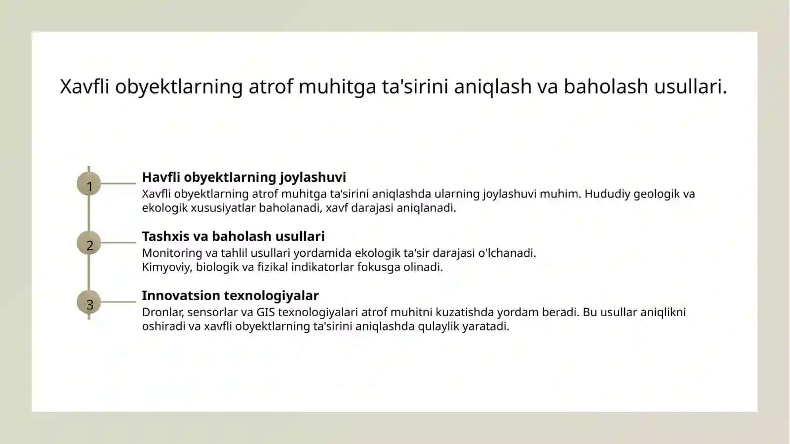 Ekologik xarajatlar va monitoring 3