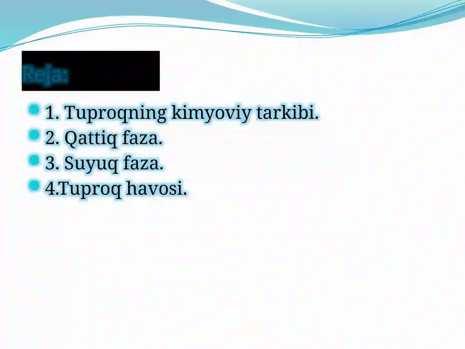 O’zbekiston Milliy Universiteti Biologiya Agrokimyo va Agrotuproqshunislik yo’nalishi 3