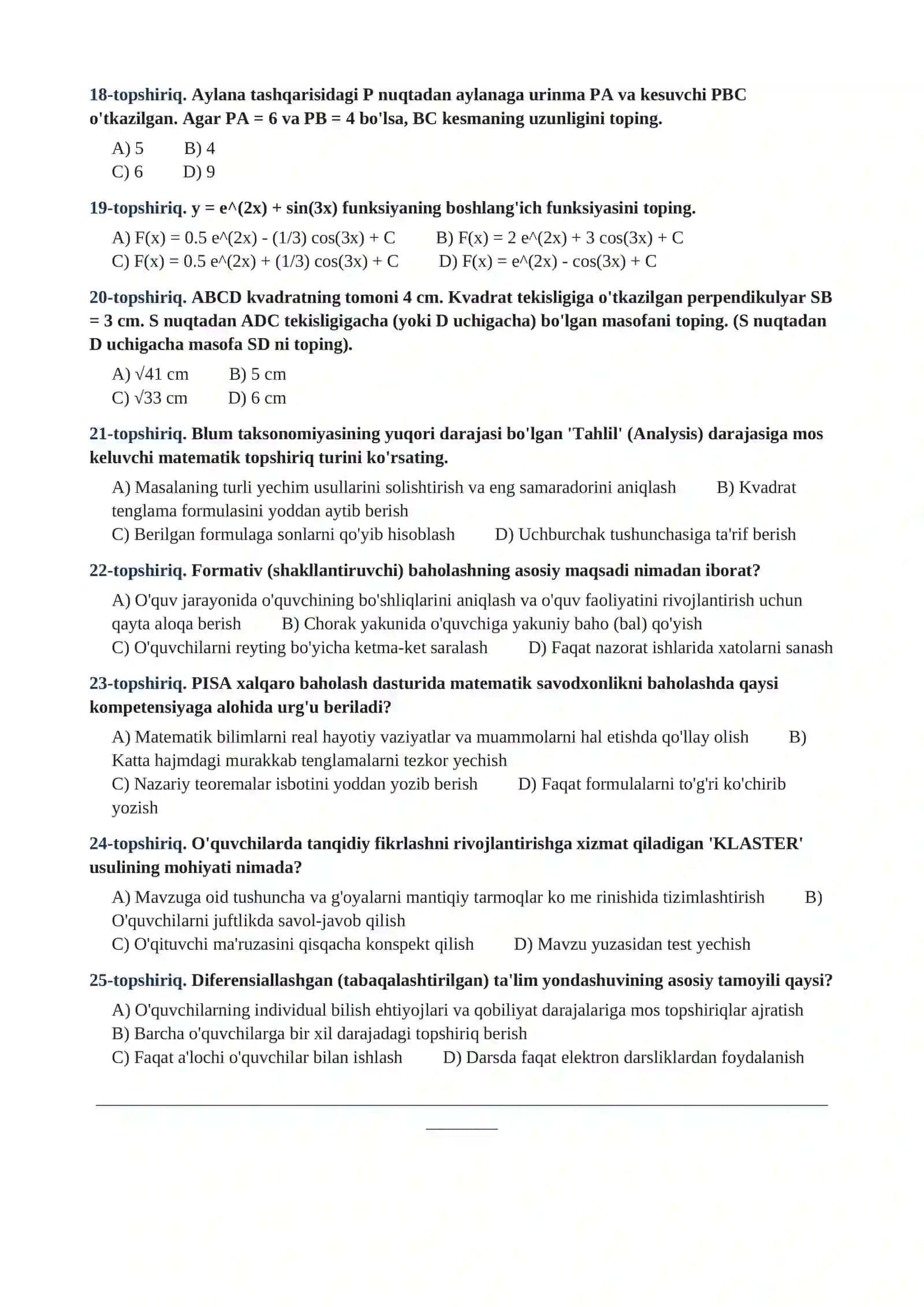 PEDAGOG KADRLAR ATTESTATSIYASI — 2026 3