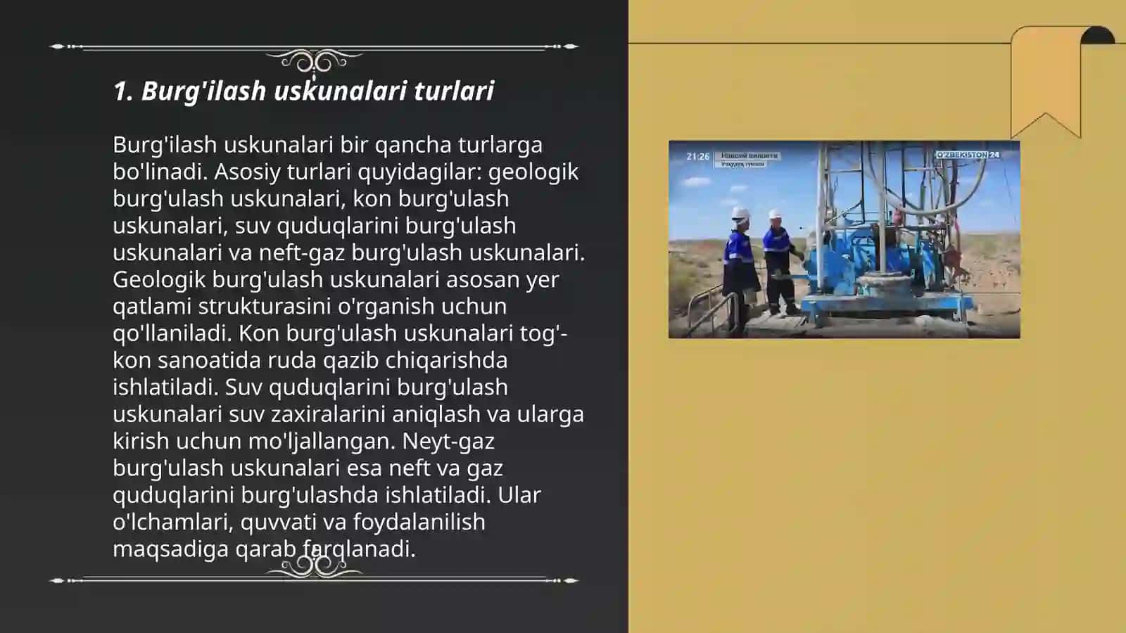 Burg'ilash uskunalari va Dolotalar haqida ma'lumot 3