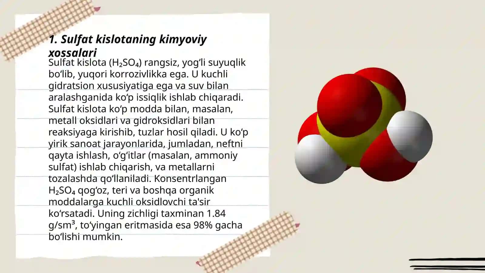 Sulfat Kislota Ishlab Chiqarish 3