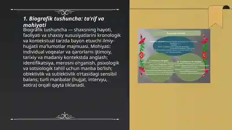 Biografik tushunchalar va ularning turlari 3