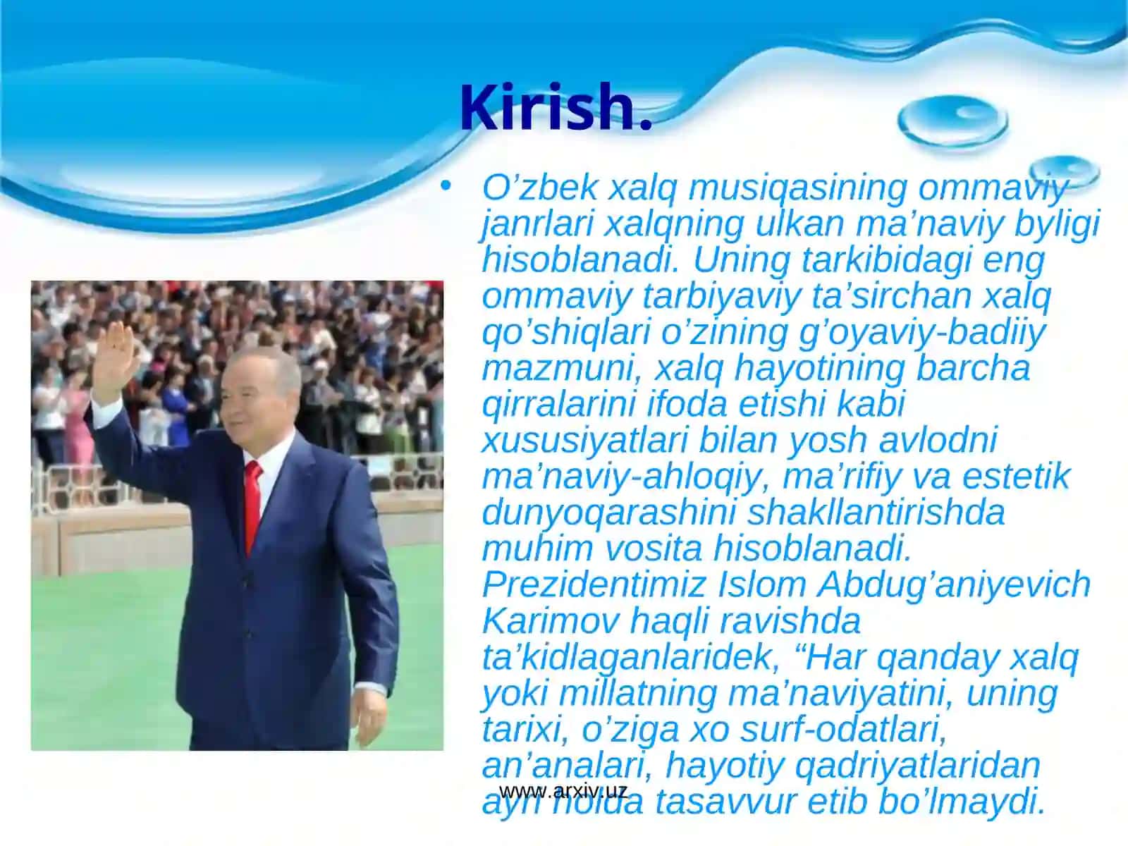 O'zbek xalq musiqasining ommaviy janrlari va ularni o’qitish metodikasi 3